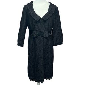 Harold’s Black Lace Longline Coat